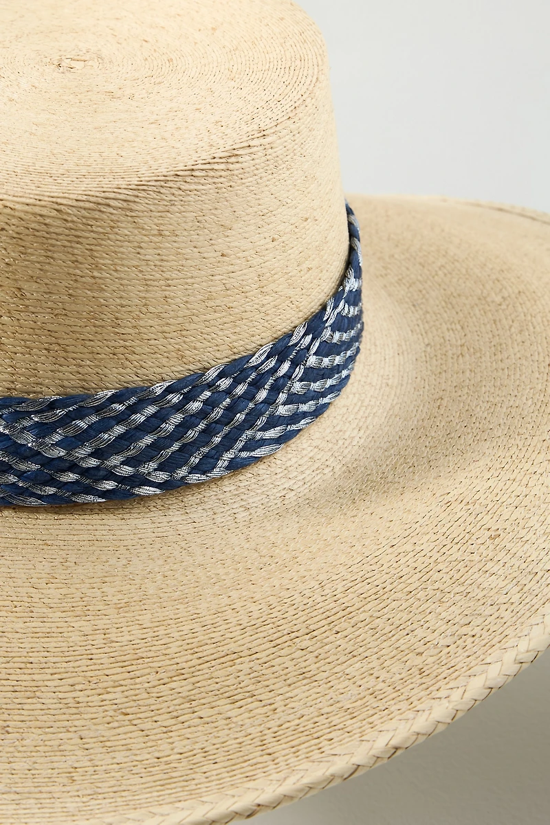 ASN Hats Bolero Patterned Straw Boater