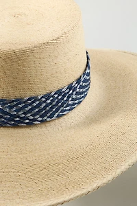 ASN Hats Bolero Patterned Straw Boater