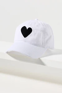 Kerri Rosenthal Heart Patch Baseball Cap