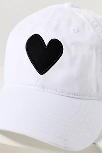 Kerri Rosenthal Heart Patch Baseball Cap