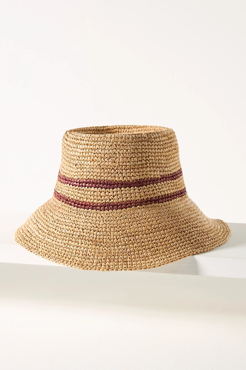 Wyeth Raffia Straw Bucket Hat