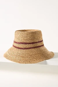 Wyeth Raffia Straw Bucket Hat