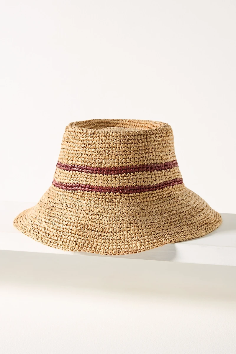 Wyeth Raffia Straw Bucket Hat