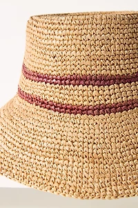 Wyeth Raffia Straw Bucket Hat