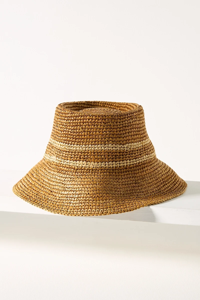 Wyeth Raffia Straw Bucket Hat