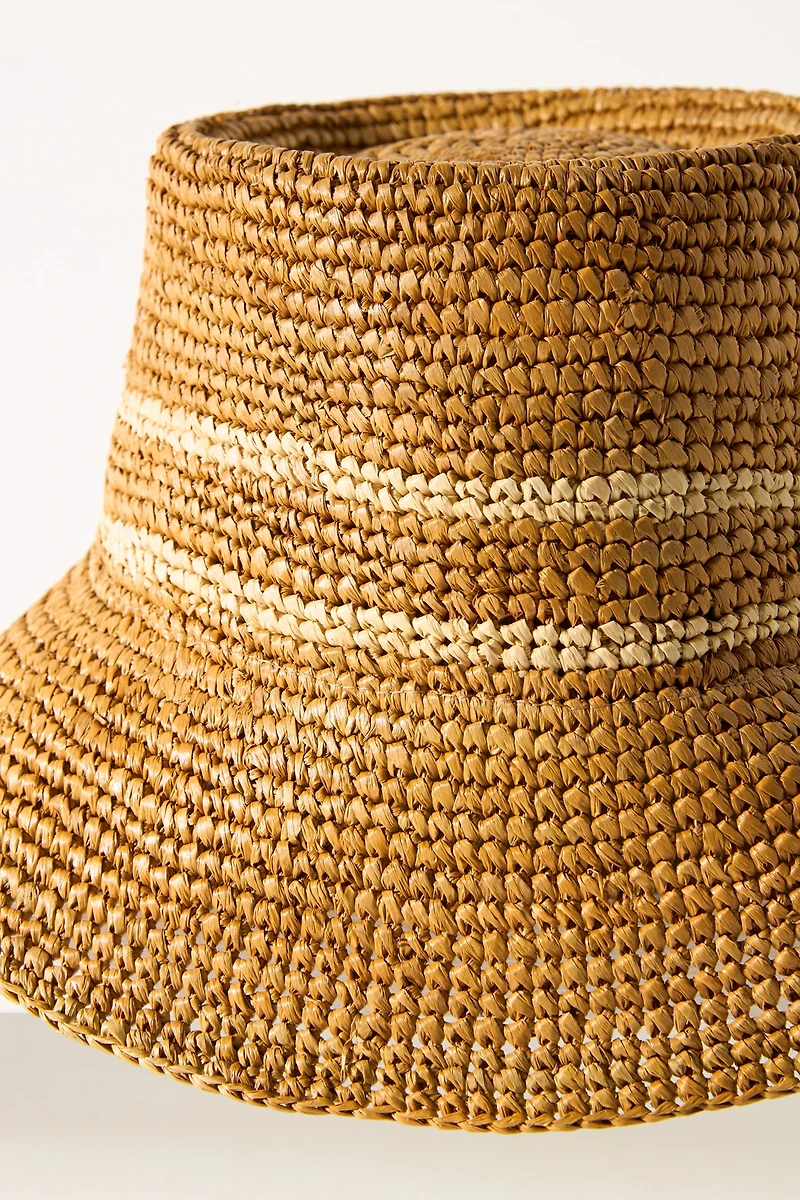 Wyeth Raffia Straw Bucket Hat