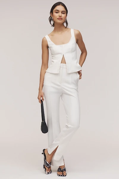Acler Newland High-Rise Split-Hem Pants