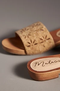 Matisse Harbour Wood-Bottom Slide Sandals