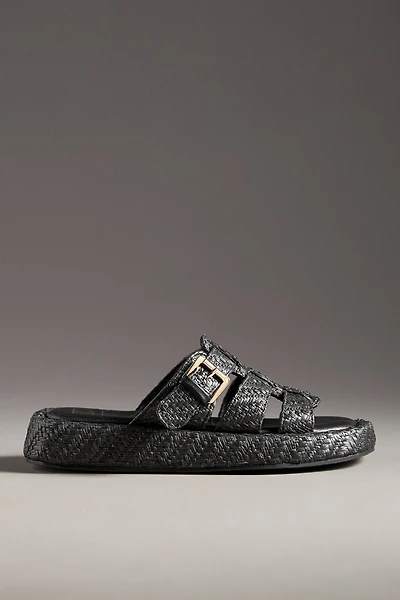 Beach by Matisse Raffia Fisherman Slide Sandals