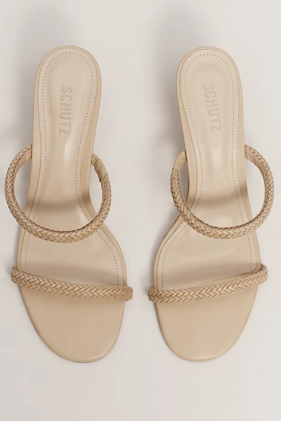 Schutz Talia Woven Kitten Heels