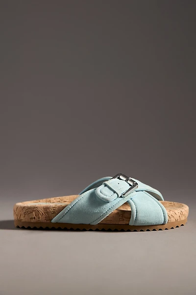 Schutz Nairobi Sporty Leather Slide Sandals