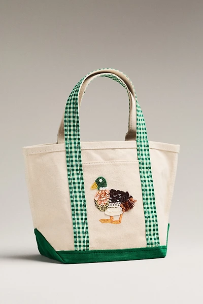Beaded Canvas Tote
