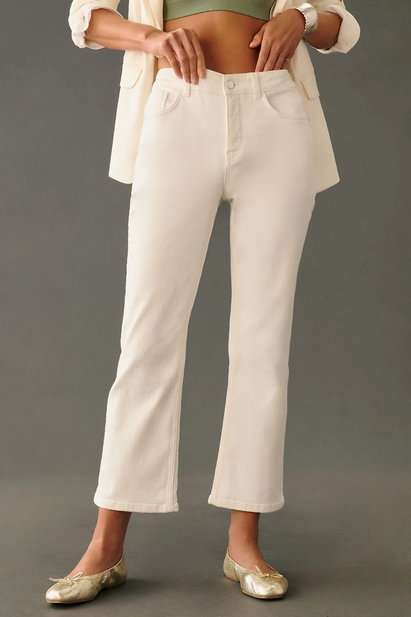 Pilcro The Yaya Mid-Rise Crop Flare Jeans