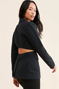 Maeve Boudoir Back-Cutout Blazer