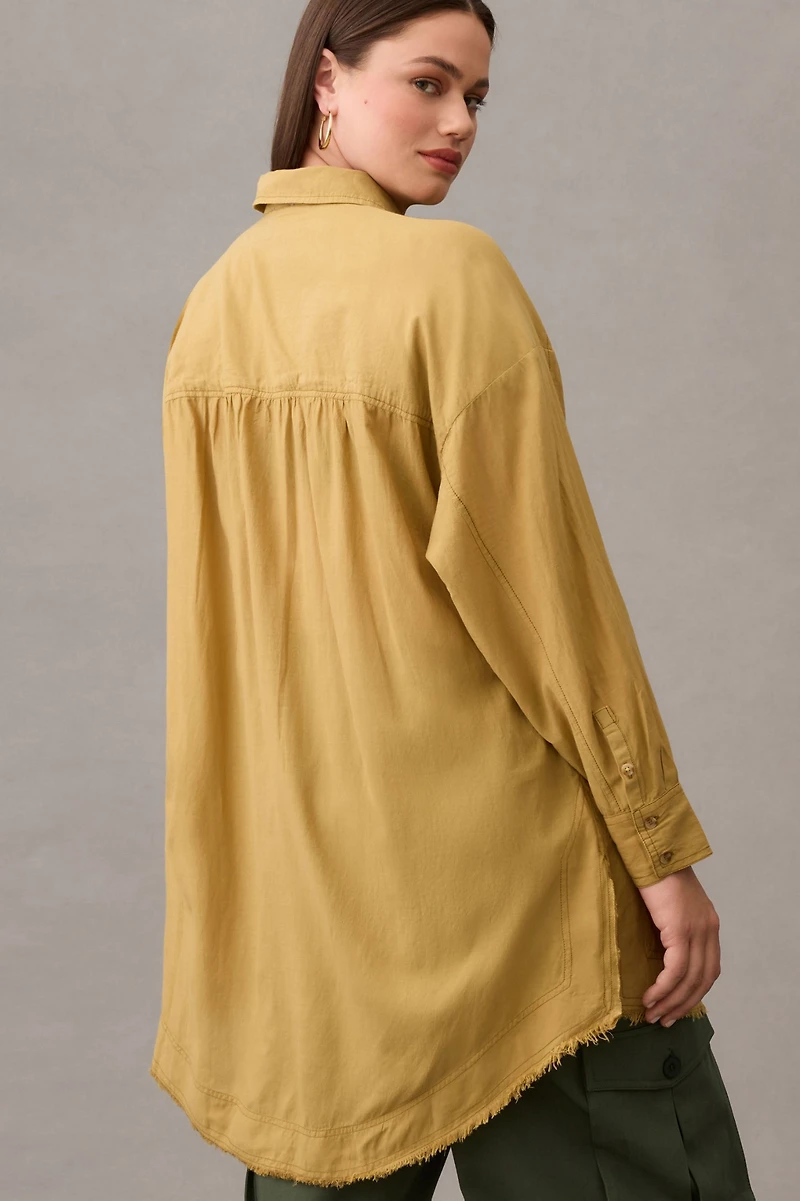 Pilcro Oversized Airy Buttondown Shirt