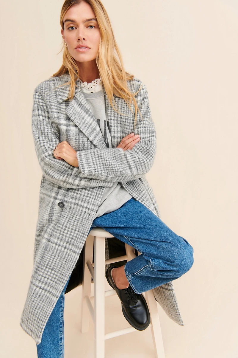 RD Style Mia Plaid Coat