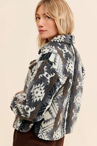 Ruby + Ed Printed Sherpa Trucker