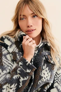 Ruby + Ed Printed Sherpa Trucker