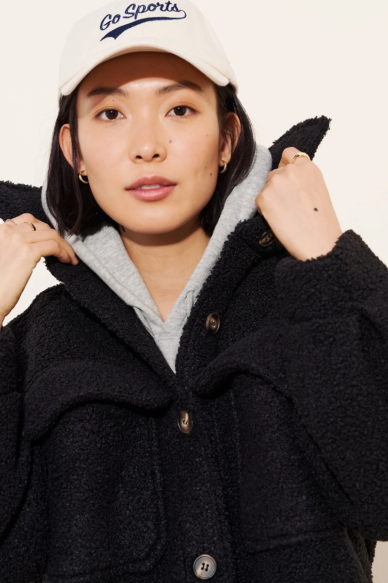 If By Sea Sherpa Oversized Shirt Jacket