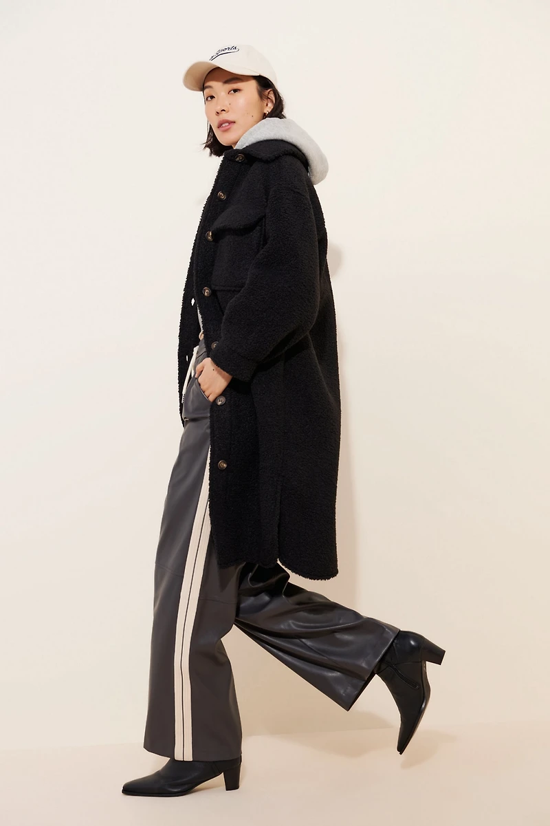 If By Sea Sherpa Oversized Shirt Jacket