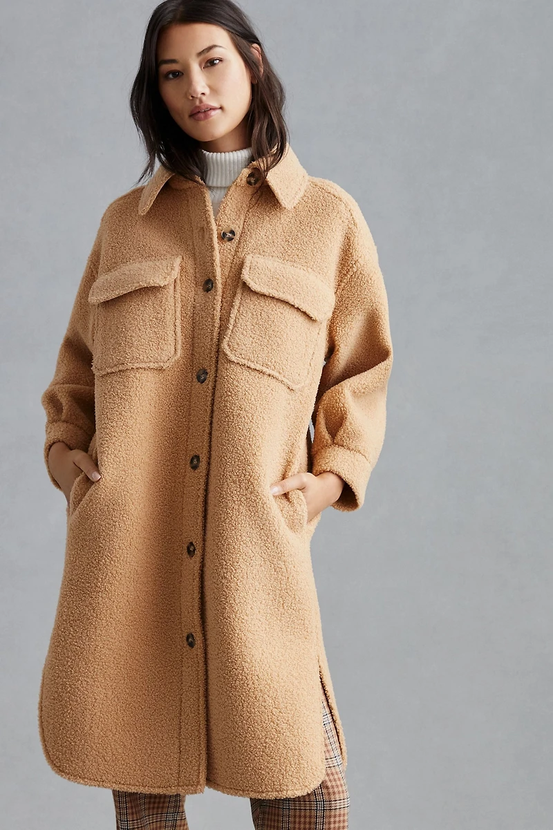 If By Sea Sherpa Oversized Shirt Jacket