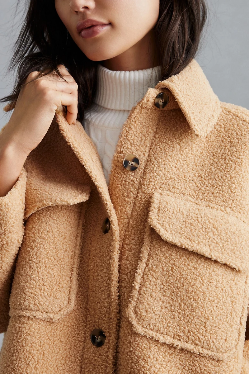 If By Sea Sherpa Oversized Shirt Jacket
