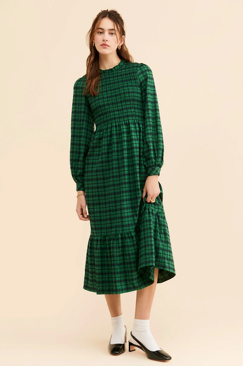 Louche Peppi-Winter Plaid Dress