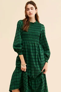 Louche Peppi-Winter Plaid Dress