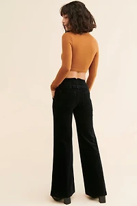 Pilcro Kit Utility Wide Leg Corduroy Trousers