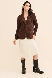 Nuuly x [BLANKNYC] Studded Vegan Suede Blazer
