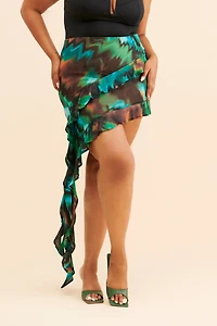 AFRM Harra Ruffled Skirt