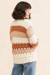 Sadie & Sage Textured Stripe Cardigan