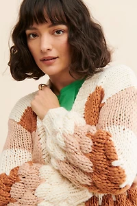 Sadie & Sage Textured Stripe Cardigan
