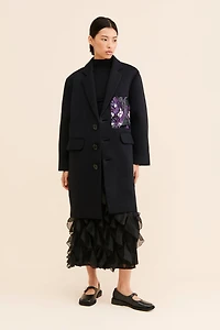 Dhruv Kapoor Sequin Patch Overcoat