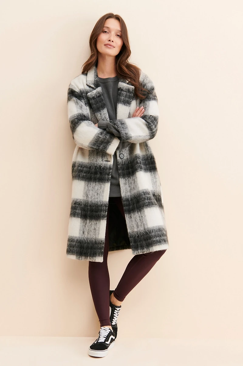 Sage The Label Charlie Plaid Coat