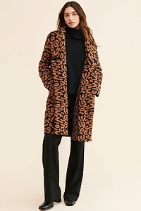 Ciebon Elara Animal Print Cardigan