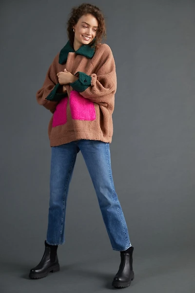 Colorblocked Oversized Jacket