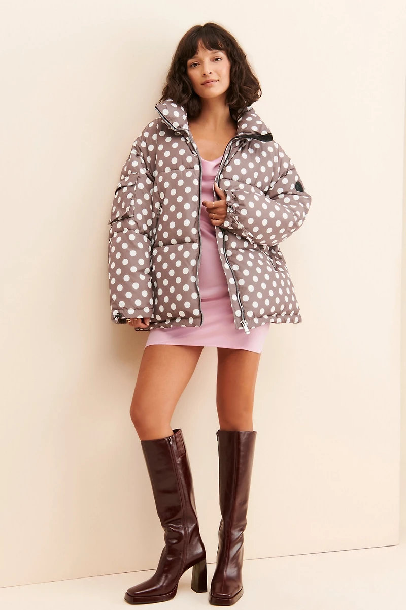 Noize Faika Polka Dot Puffer
