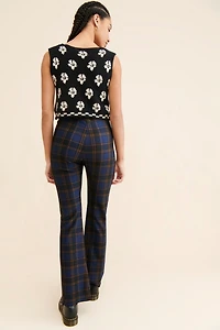 Good American Plaid High-Rise Pants