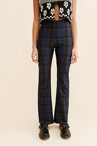 Good American Plaid High-Rise Pants