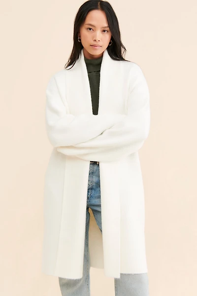 Flat White Open Knit Cardigan