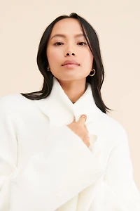 Flat White Open Knit Cardigan