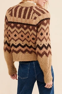 RD by Anthropologie Geo Pullover Sweater