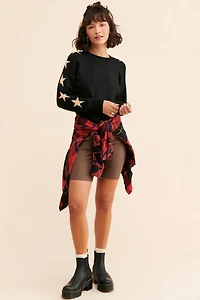 Theo & Spence Star Sleeved Sweater