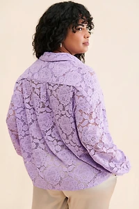 Hutch Sheer Lace Buttondown