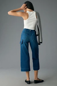 Maeve Gardener Carpenter High-Rise Crop Jeans