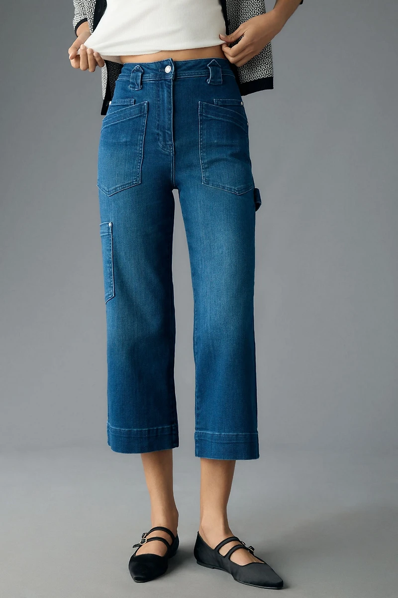 Maeve Gardener Carpenter High-Rise Crop Jeans