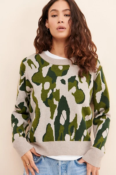 Theo & Spence Leopard Pullover Knit