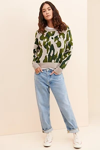 Theo & Spence Leopard Pullover Knit