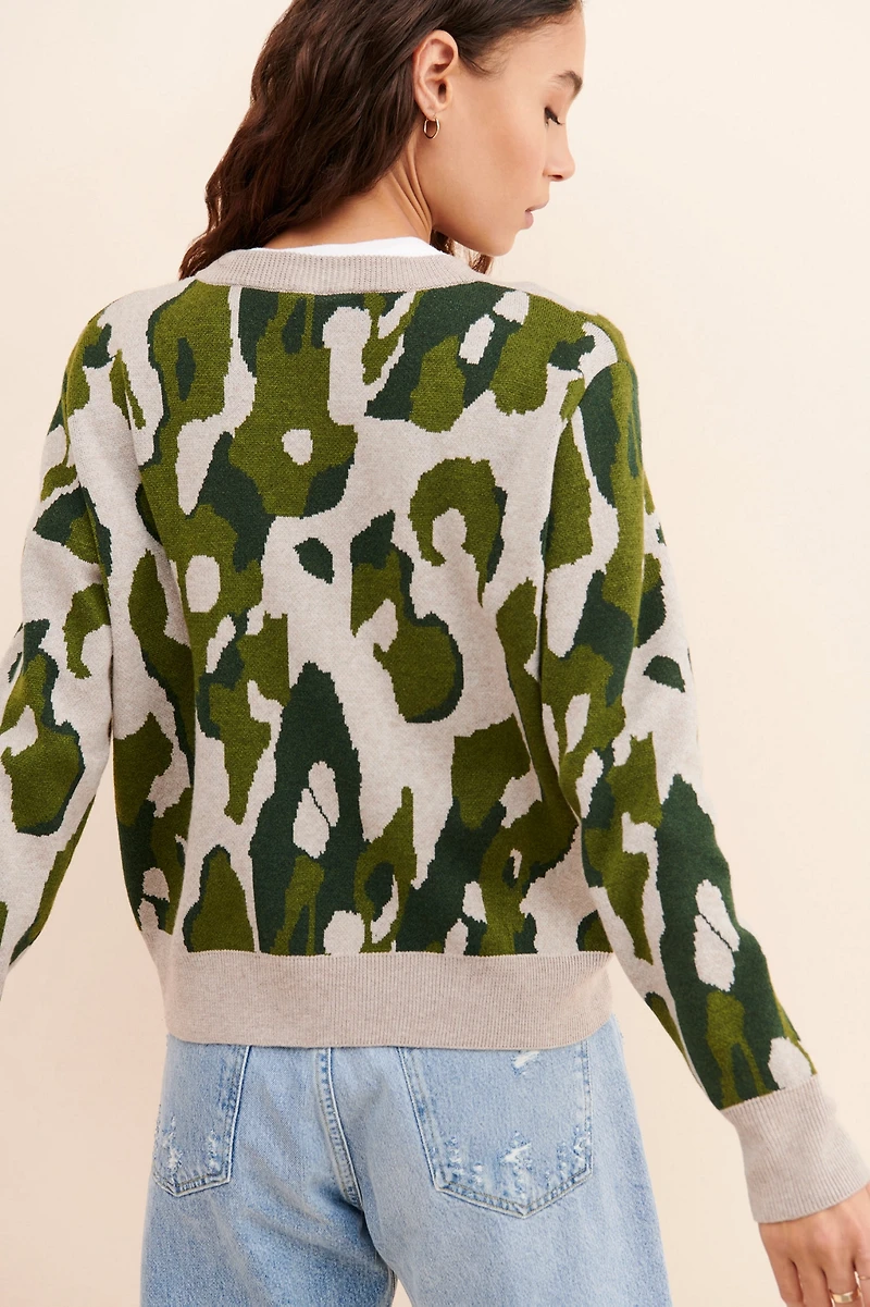 Theo & Spence Leopard Pullover Knit